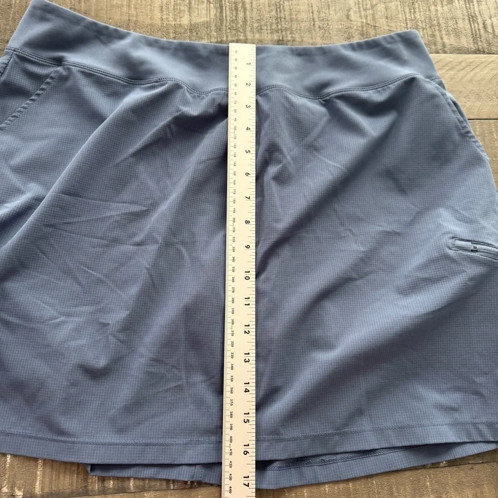 Orvis Skort Women's Extra Large Blue Moisture Wicking Golf Tennis Mini Skirt